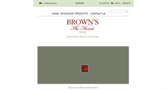 Desktop Screenshot of brownsflorist.com