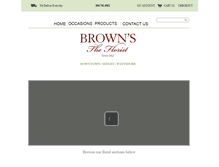 Tablet Screenshot of brownsflorist.com